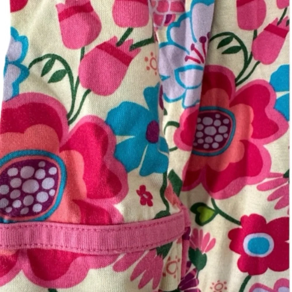 Hanna Andersson Floral Dress Girls Size 140 cm (Size 10)Long Sleeve Knee Length - Picture 7 of 7